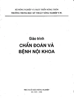 Giáo trình Chẩn đoán và Bệnh Nội khoa Gia súc (1998)