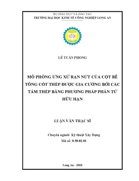 Mô Phỏng Ứng Xử Rạn Nứt Cột Bê Tông Cốt Thép Gia Cường