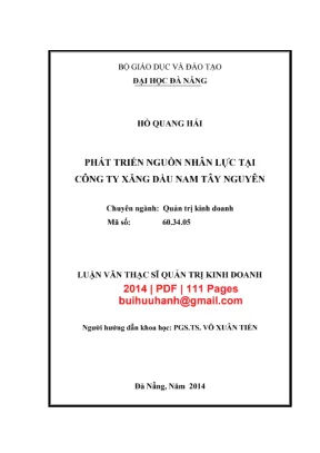 Luận văn: Phát triển nguồn nhân lực công ty xăng dầu [PDF]
