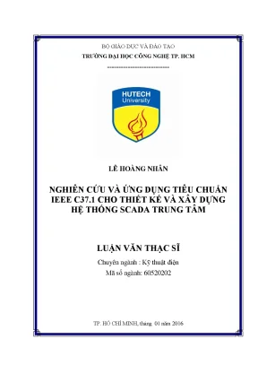 Nghiên cứu ứng dụng tiêu chuẩn IEEE C37.1 trong thiết kế