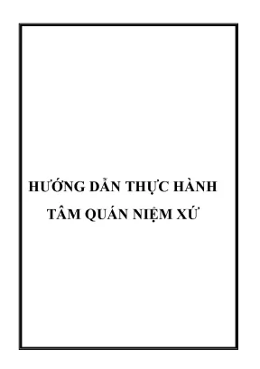 Hướng Dẫn Thực Hành Tâm Quán Niệm Xứ Hiệu Quả