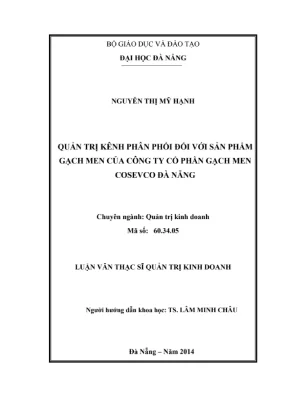 Luận văn Quản trị kênh phân phối gạch men Cosevco