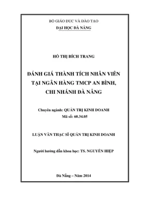 Luận văn: Đánh giá thành tích nhân viên tại ABBank