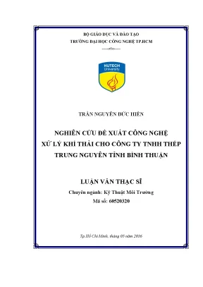 Công Nghệ Xử Lý Khí Thải Tại Công Ty TNHH Thép Trung