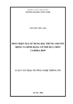 Phát hiện ngã bằng công nghệ camera đơn: Đặc trưng