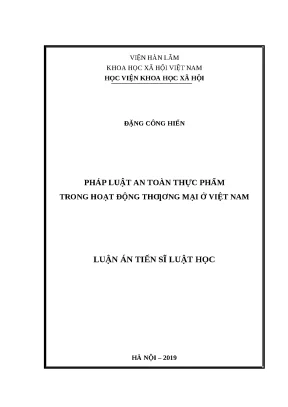Pháp Luật An Toàn Thực Phẩm Trong Thương Mại Việt Nam