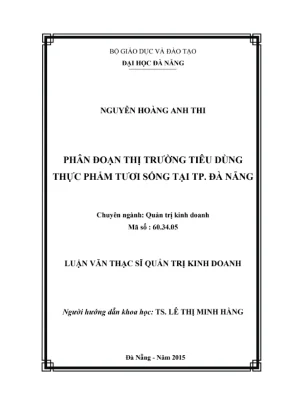 Phân đoạn thị trường thực phẩm tươi sống tại Đà Nẵng