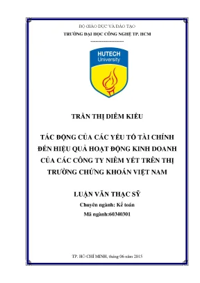 Tác động của yếu tố tài chính đến hiệu quả kinh doanh