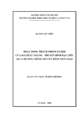 Hoạt động trách nhiệm xã hội của Đài Phát thanh - Truyền