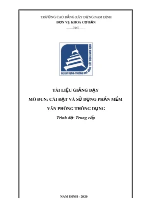Hướng Dẫn Cài Đặt và Sử Dụng Phần Mềm Văn Phòng Thông Dụng