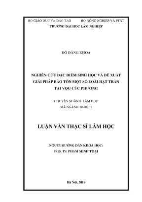 Nghiên Cứu Bảo Tồn Các Loài Hạt Trần Tại Vườn Quốc Gia