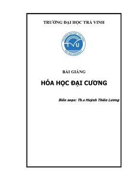 Khám Phá Hóa Học Đại Cương Tại Trường Đại Học Trà Vinh