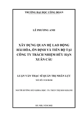 Quan hệ lao động hài hòa: Thực trạng & Giải pháp tối ưu