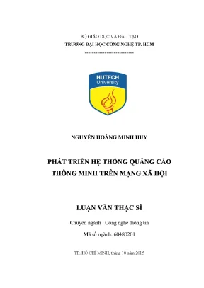 Hệ thống quảng cáo thông minh trên mạng xã hội: Giải