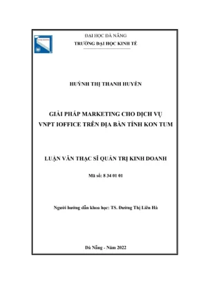 Luận văn: Marketing dịch vụ VNPT iOffice tại Kon Tum