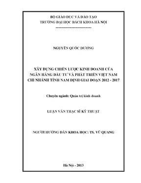 Chiến Lược Kinh Doanh Ngân Hàng Đầu Tư và Phát Triển
