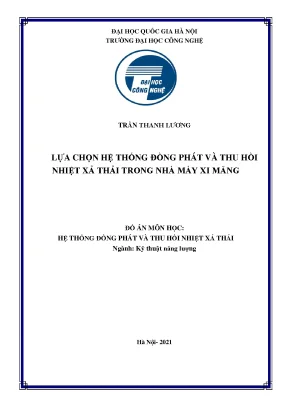 Hệ thống đồng phát và thu hồi nhiệt thải trong nhà máy 