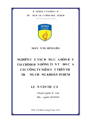 Tác động của đòn bẩy tài chính đến dòng tiền tự do của