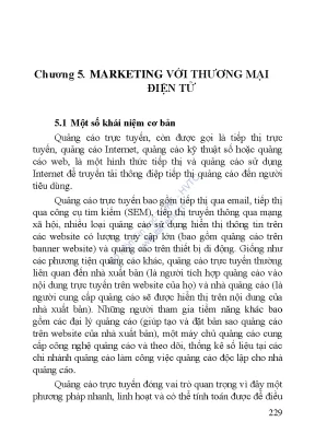 Giáo Trình Thương Mại Điện Tử: Phần 2 - Marketing và