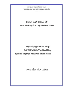 Cải Thiện Dịch Vụ Giao Hàng Tại Siêu Thị Điện Máy Pico