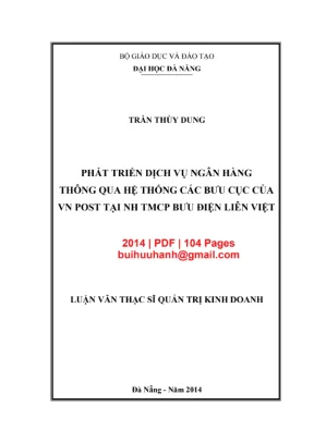 Luận văn: Phát triển DV ngân hàng qua bưu cục VN Post