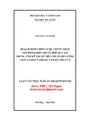 Luận văn: Hoạch định chiến lược chứng nhận sản phẩm