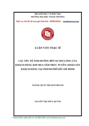 Yếu Tố Ảnh Hưởng Đến Sự Hài Lòng Của Khách Hàng Khi Mua