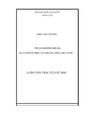 Trách Nhiệm Dân Sự Trong Hợp Đồng Thi Công Xây Dựng