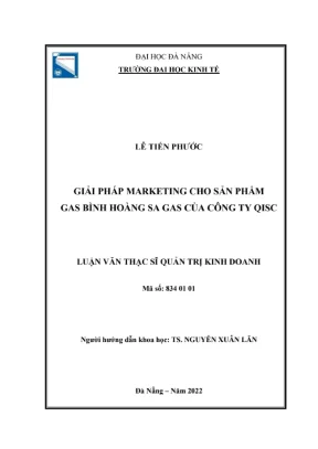Luận văn: Giải pháp marketing cho Hoàng Sa Gas của QISC