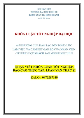 Tác động của đào tạo đến động lực và cam kết của nhân