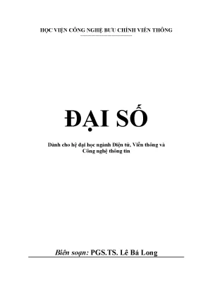 Giáo Trình Đại Số Cho Ngành Điện Tử Viễn Thông và Công