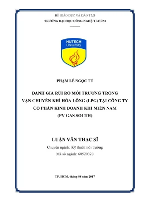 Đánh Giá Rủi Ro Môi Trường Trong Vận Chuyển LPG Tại PV