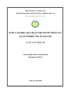 Nâng cao hiệu quả quản trị nguồn nhân lực tại Xí nghiệp