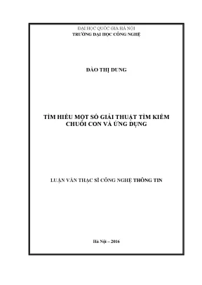 Giải Thuật Tìm Kiếm Chuỗi Con và Ứng Dụng Trong Công 
