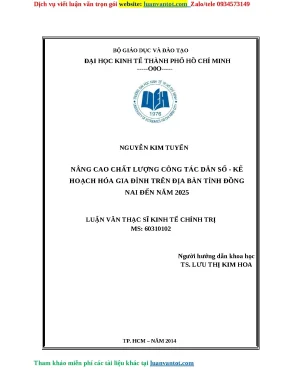Nâng cao chất lượng công tác dân số và kế hoạch hóa gia