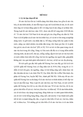Quản lý di tích quốc gia đặc biệt quần thể Hương Sơn tại
