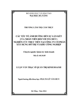 Các yếu tố ảnh hưởng đến sự gắn kết của nhân viên