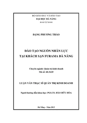 Luận văn đào tạo nhân lực tại Furama Đà Nẵng (2013)