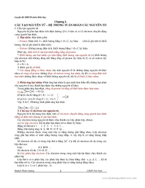 Cấu Tạo Nguyên Tử và Hệ Thống Tuần Hoàn Các Nguyên Tố