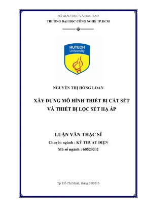 Mô Hình Thiết Bị Cắt Sét và Lọc Sét Hạ Áp