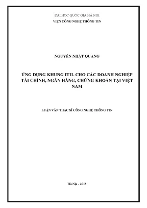 Ứng Dụng Khung ITIL Trong Doanh Nghiệp Tài Chính Ngân
