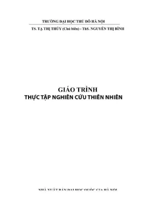 Giáo trình Thực tập Nghiên cứu Thiên nhiên (Toàn tập)