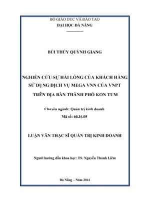 Luận văn: Hài lòng khách hàng MegaVNN VNPT Kon Tum