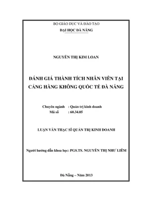 Luận văn: Đánh giá thành tích nhân viên tại Cảng HKQT Đà