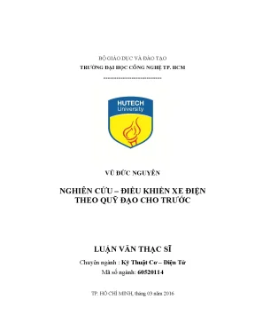 Nghiên cứu điều khiển xe điện theo quỹ đạo cho trước