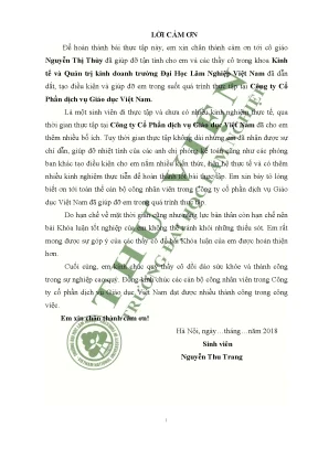 Phân Tích Tình Hình Tài Chính Công Ty Cổ Phần Dịch Vụ