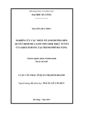 Nghiên cứu yếu tố ảnh hưởng quyết định mua voucher trực