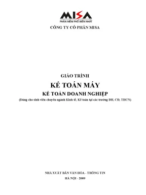 Giáo Trình Kế Toán Máy Doanh Nghiệp: Hướng Dẫn Chi Tiết