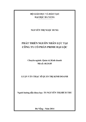 Luận văn phát triển nguồn nhân lực tại Prime Đại Lộc