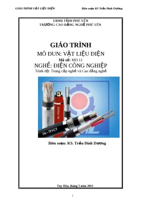 Giáo Trình Vật Liệu Điện Nghề Điện Công Nghiệp TCCĐ